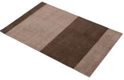 Door Mats^Tica copenhagen Stripes doormat horizontal, Sand-. 60x90 cm Brown
