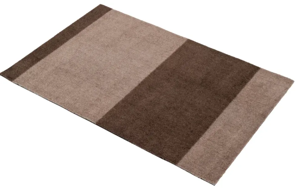 Door Mats^Tica copenhagen Stripes doormat horizontal, Sand-. 60x90 cm Brown