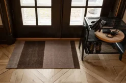Door Mats^Tica copenhagen Stripes doormat horizontal, Sand-. 60x90 cm Brown