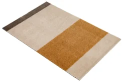 Door Mats^Tica copenhagen Stripes doormat horizontal, Ivory-dijon-brown. 60x90 cm BeigeOrange