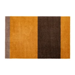 Door Mats^Tica copenhagen Stripes doormat horizontal, Dijon-brown-sand. 60x90 cm Orange