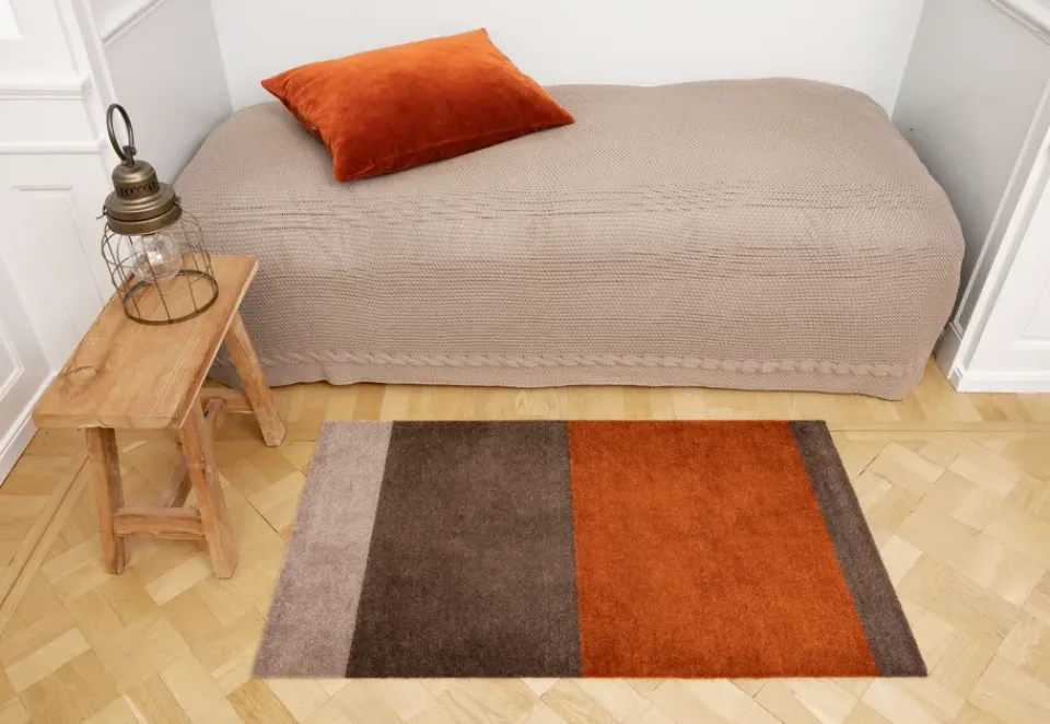 Sale Tica copenhagen Stripes doormat horizontal, -terracotta. 60x90 cm Brown