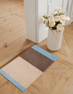 Door Mats^Tica copenhagen Stripes doormat horizontal, Ivory-sand-blue, 40x60 cm Multi