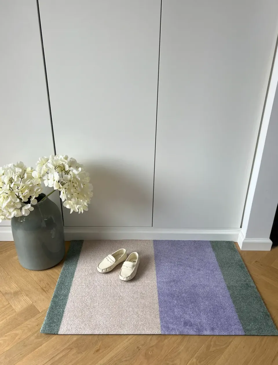 Discount Tica copenhagen Stripes doormat horizontal, Lilac-ivory-green, 60x90 cm Multi