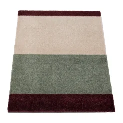 Door Mats^Tica copenhagen Stripes doormat horizontal, Green-ivory-bordeaux, 40x60 cm Multi