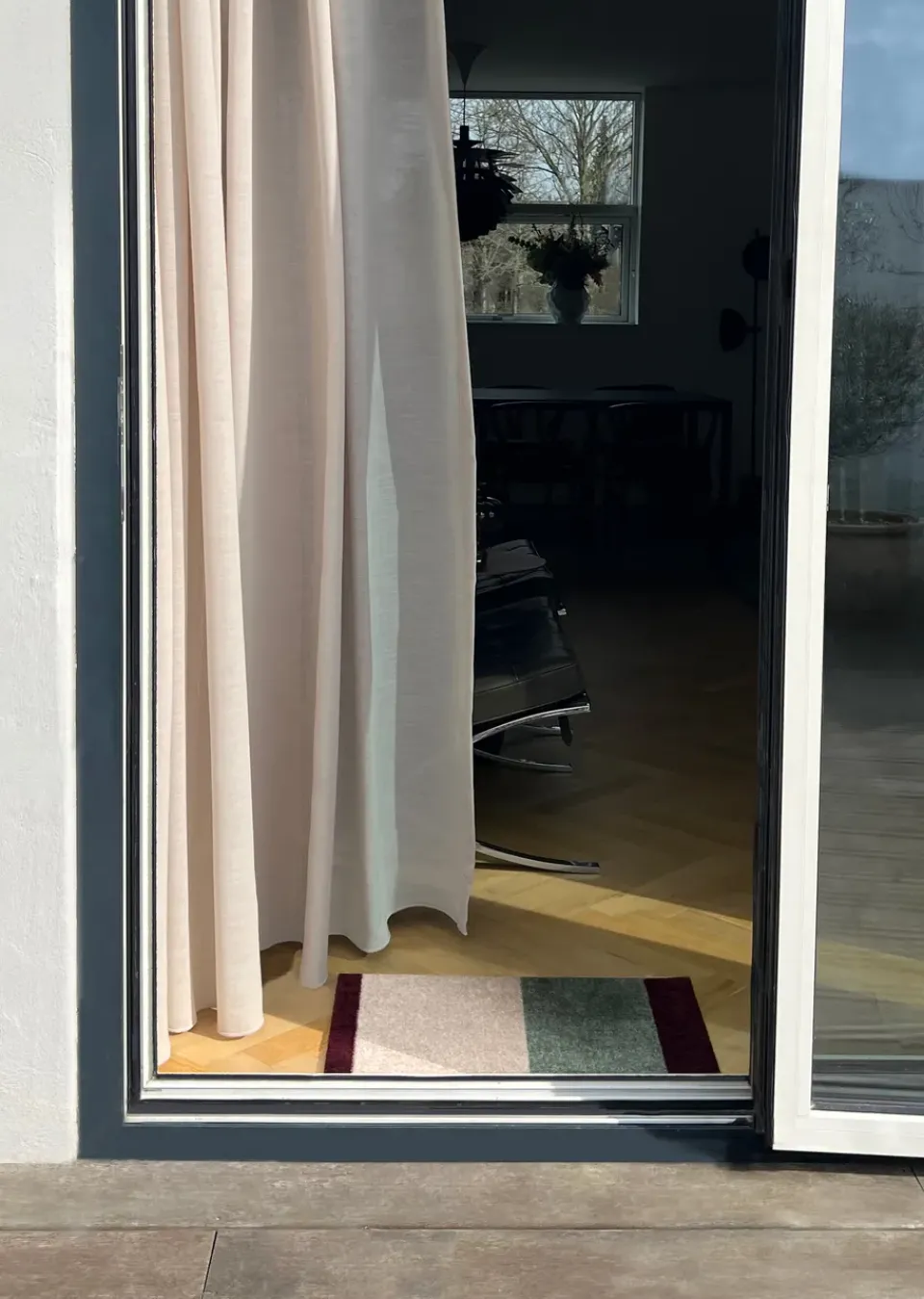 Door Mats^Tica copenhagen Stripes doormat horizontal, Green-ivory-bordeaux, 40x60 cm Multi