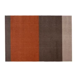 Tica copenhagen Stripes hallway rug horizontal, -terracotta90x130 cm Brown