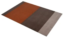 Tica copenhagen Stripes hallway rug horizontal, -terracotta90x130 cm Brown