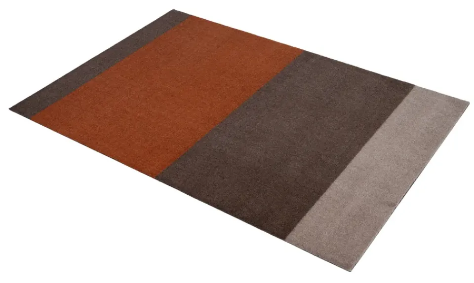 Tica copenhagen Stripes hallway rug horizontal, -terracotta90x130 cm Brown
