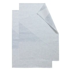 Kitchen Tea Towels^NJRD Stripes kitchen towel 47x70 cm 2-pack, Blue-white BlueWhite