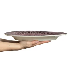 Serving Platters & Dishes^Mateus Stripes platter 30x35 cm, plum Purple
