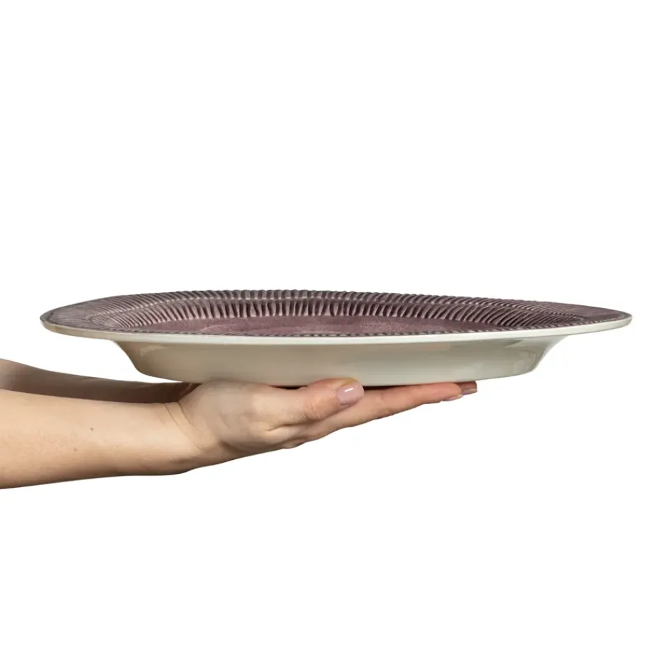 Serving Platters & Dishes^Mateus Stripes platter 30x35 cm, plum Purple