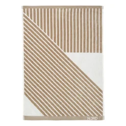 Towels^NJRD Stripes towel 50x70 cm, Beige