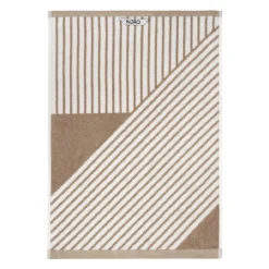 Towels^NJRD Stripes towel 50x70 cm, Beige
