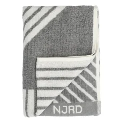 Towels^NJRD Stripes towel 50x70 cm, Grey