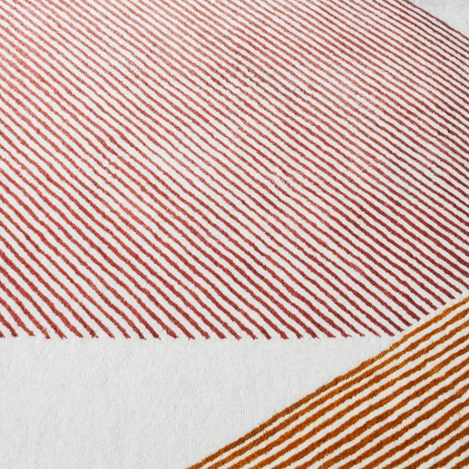 Wool Rugs^NJRD Stripes wool rug pink, 200x300 cm Multi