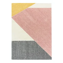 New NJRD Stripes wool rug pink, 170x240 cm Multi