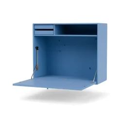 New Montana STUDIO desk, wall hung, Azure 154 Blue