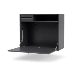 Best Montana STUDIO desk, wall hung, Coal 36 Grey