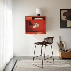 Best Montana STUDIO desk, wall hung, Coal 36 Grey
