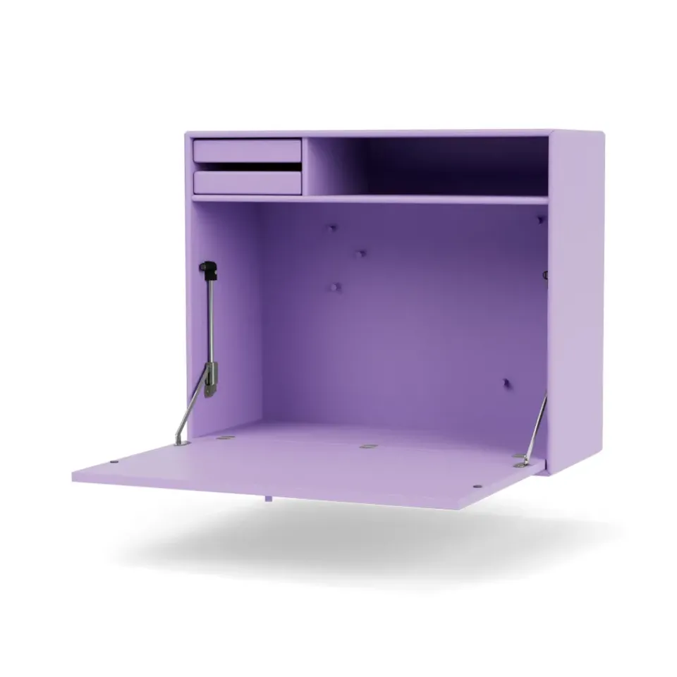 Hot Montana STUDIO desk, wall hung, Iris 164 Purple
