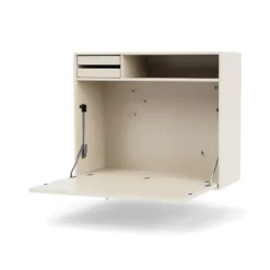 Desks^Montana STUDIO desk, wall hung, Oat 158 Beige