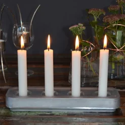 Hot Born In Sweden Stumpastaken candle holder long, 8,5x29,5 cm Silver-coloured