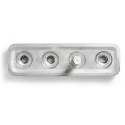 Hot Born In Sweden Stumpastaken candle holder long, 8,5x29,5 cm Silver-coloured