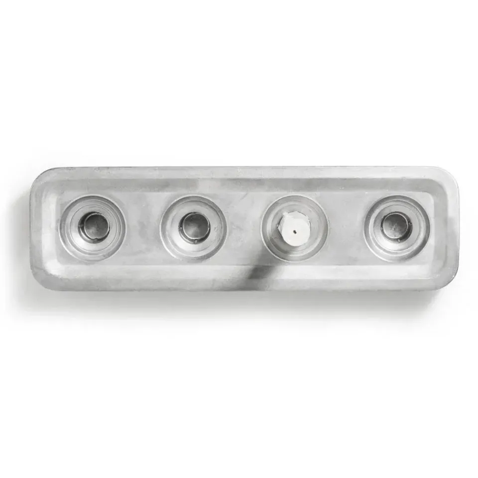 Hot Born In Sweden Stumpastaken candle holder long, 8,5x29,5 cm Silver-coloured