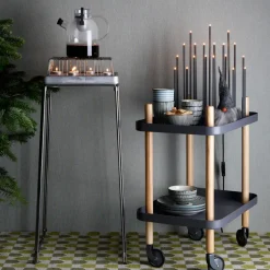 Candle Accessories^Born In Sweden Stumpastaken candle holder base, Silver Silver-coloured