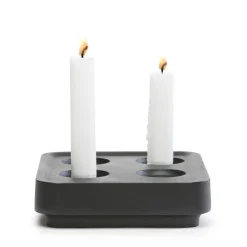 Advent Candle Holders^Born In Sweden Stumpastaken Four, Black