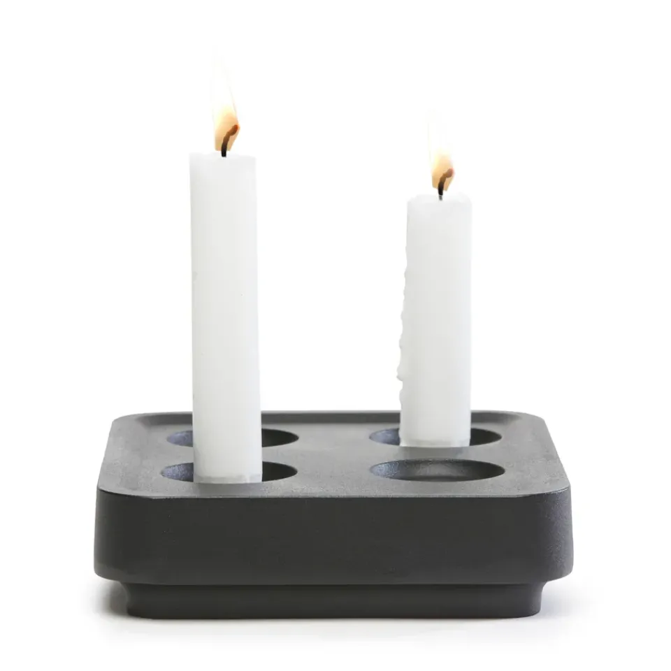 Advent Candle Holders^Born In Sweden Stumpastaken Four, Black