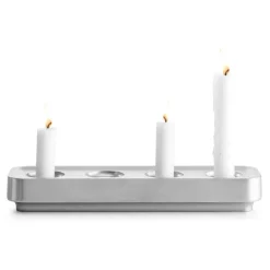 Advent Candle Holders^Born In Sweden Stumpastaken long ball polished, 8.5x29.5 cm Silver-coloured