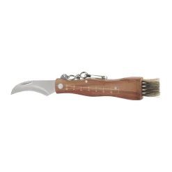 Other Knives^Dorre Stuti mushroom knife wooden handle with brush 13x2 cm, Stainless steel Brown