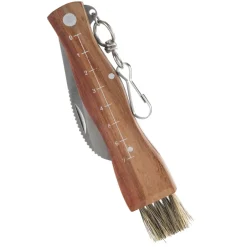 Other Knives^Dorre Stuti mushroom knife wooden handle with brush 13x2 cm, Stainless steel Brown