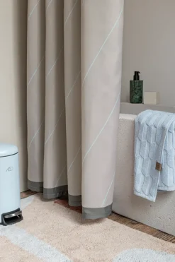 Shower Curtains^Mette Ditmer Subtle shower curtain 150x200 cm, Mint Beige
