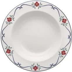 Deep Plates^Rörstrand Sundborn plate deep, 21 cm BlueRed