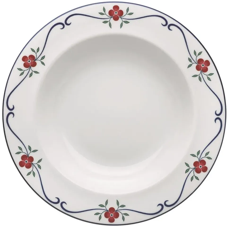 Deep Plates^Rörstrand Sundborn plate deep, 21 cm BlueRed