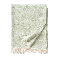 Best Klippan Yllefabrik Sunflower cotton throw 140x200 cm, Green