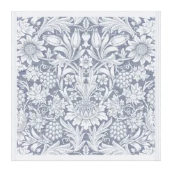 Linen & Cotton Napkins^Ekelund Linneväveri Sunflower napkin 50x50 cm, Blue