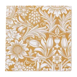 Paper Napkins^Klippan Yllefabrik Sunflower napkin 33x33 cm 20-pack, Golden Beige