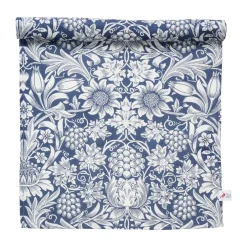 Online Klippan Yllefabrik Sunflower table runner 45x150 cm, Dark denim Blue