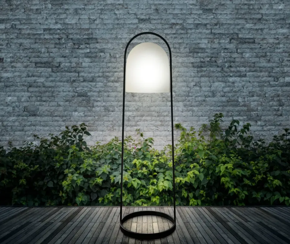 Tea Light Holders, Lanterns & Candle Dishes^Eva Solo SunLight solar lantern 100 cm, White-black WhiteBlack