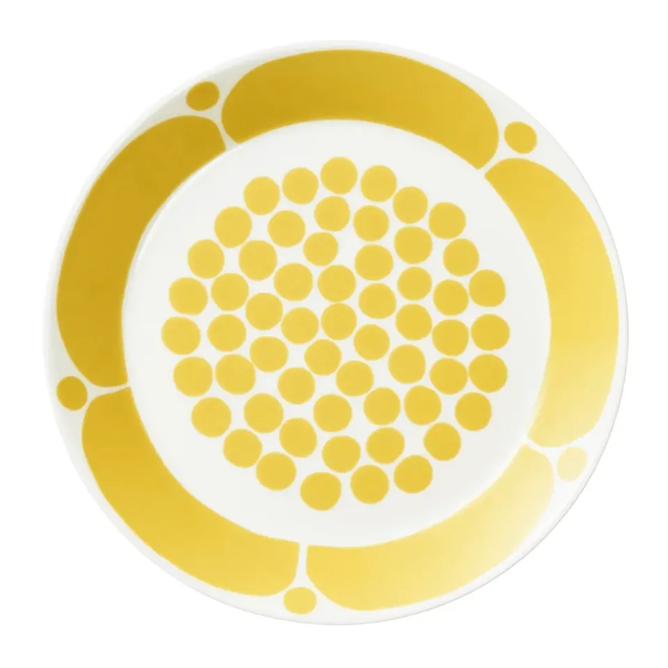 Best Arabia Sunnuntai plate, , Ø21 cm Yellow