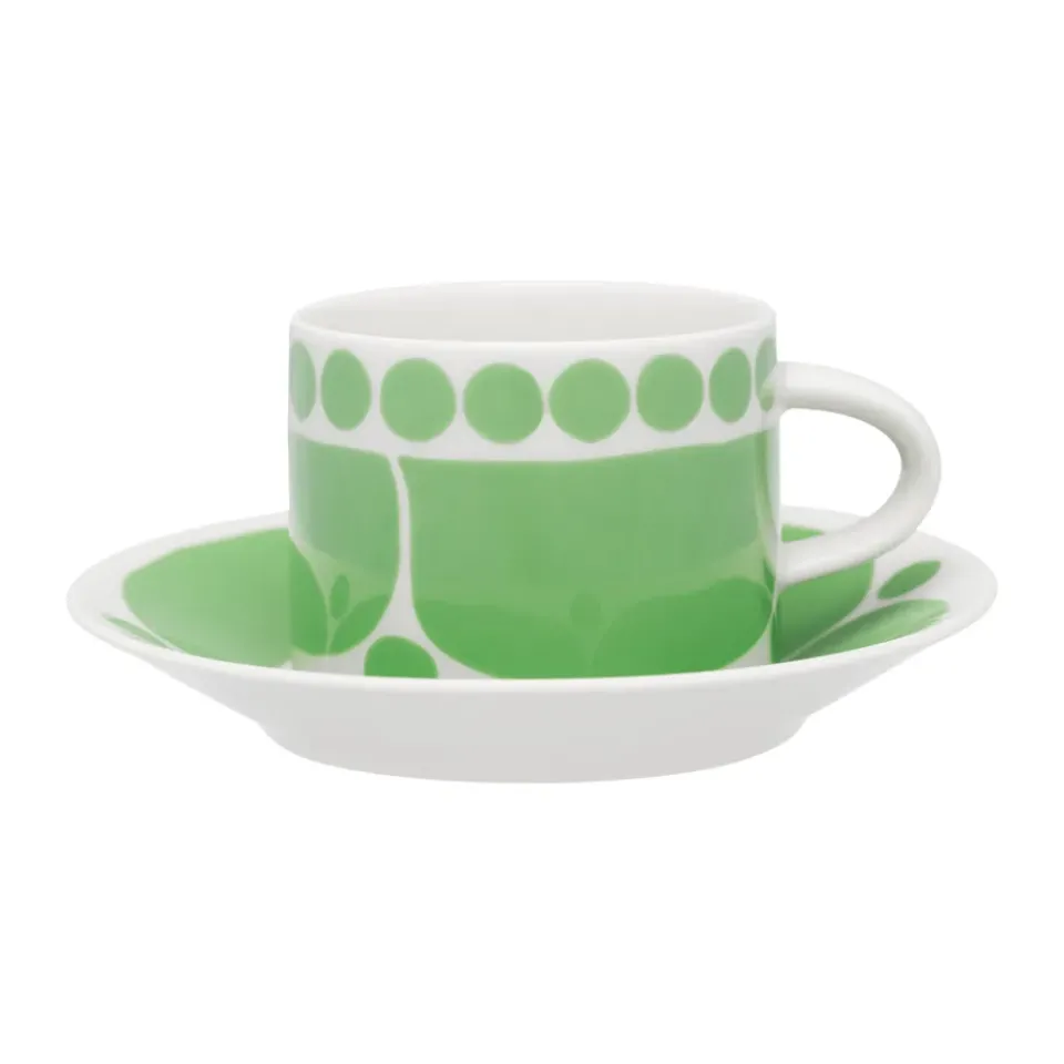 Hot Arabia Sunnuntai saucer Ø16.5 cm, Green