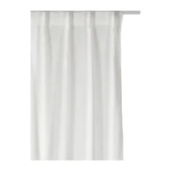 Curtains^Himla Sunrise curtain with pleat band 140x290 cm, White