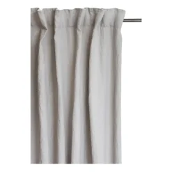 Curtains^Himla Sunshine curtain with folding band 140x250 cm, Ash Grey