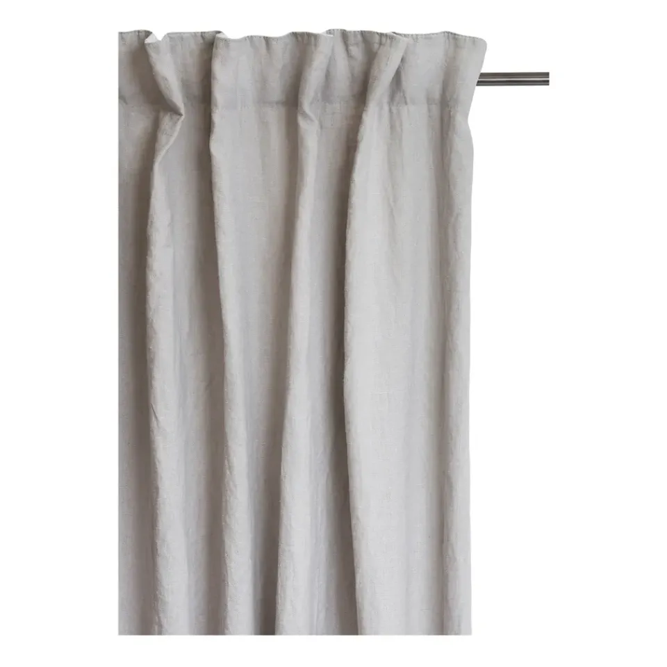 Curtains^Himla Sunshine curtain with folding band 140x250 cm, Ash Grey