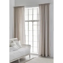 Curtains^Himla Sunshine curtain with folding band 140x250 cm, Ash Grey
