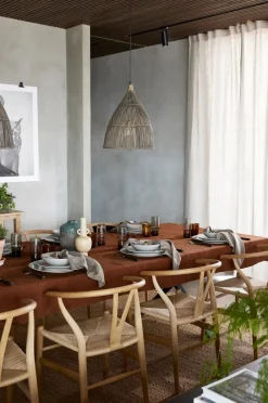 Online Himla Sunshine curtain with tie 140x290 cm, Oatmeal (nature) Beige